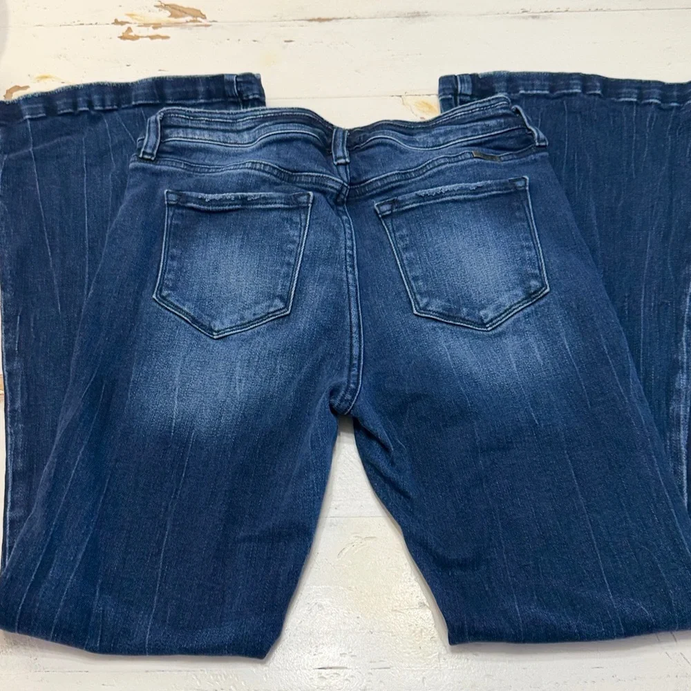 KanCan High Rise Dark Wash Flare Jeans - Picture 12 of 15